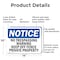 Signmission No Trespassing Warning Keep Off Fence Private OSHA Notice Sign, Aluminum, 14in W x 10in L, 2PK OS-2PACK-NS-A-1014-L-14999 - alternate 4